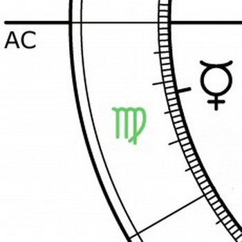 Horoskop-Ausschnitt Jungfrau - Merkur